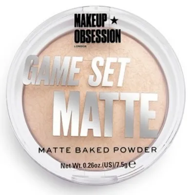 Makeup Obsession London Game Set Matte, Matte Baked Powder (Puder matujący)