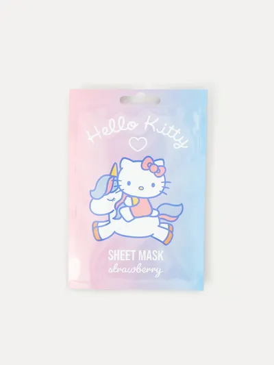 Sinsay Hello Kitty, Sheet Mask Strawberry (Maska w płachcie regenerująca)