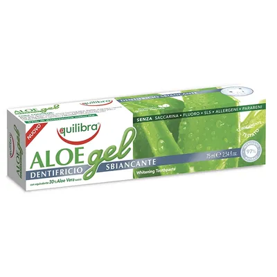 Equilibra Aloe Gel Dentifricio Sbiancante (Pasta do zębów wybielająca bez fluoru)