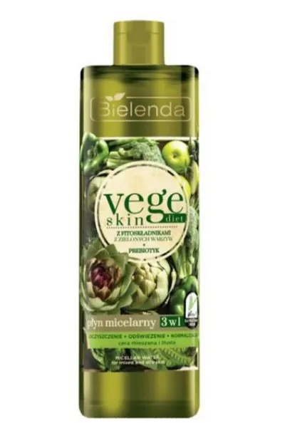 Bielenda Vege Skin Diet, Płyn micelarny 3 w 1