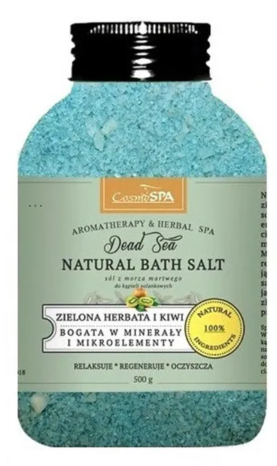 CosmoSPA Zielona herbata i kiwi, Sól do kąpieli
