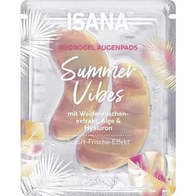 Isana Summer Vibes,  Hydrogel Eye Pads (Hydrożelowe płatki pod oczy)