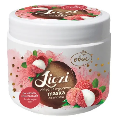 Ovoc Maska do włosów zniszczonych `Liczi`