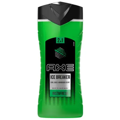AXE Ice Breaker, 2 in 1 Shampoo & Shower Gel (Żel pod prysznic i szampon dla mężczyzn 2 w 1)