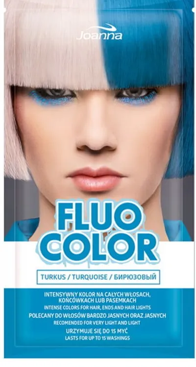 Joanna Fluo Color, Szampon koloryzujący kolor półtrwały