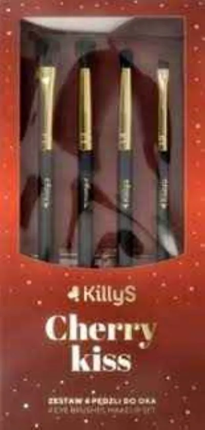 KillyS Cherry Kiss 4 Eye Brushes Makeup Set (Zestaw pędzli d oczu)