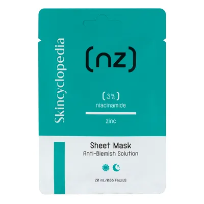 Skincyclopedia NZ 3% Anti-Blemish Solution Sheet Mask (Maska w płachcie przeciw niedoskonałościom)