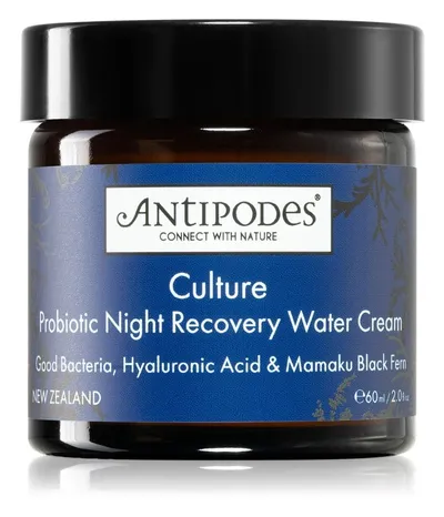 Antipodes Culture Probiotic Night Recovery Water Cream (Krem intensywnie rewitalizujący na noc z probiotykami)
