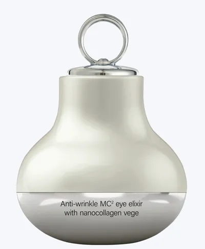 Hiskin Anti-wrikle MC2 Eye Elixir with Nanocollagen Vege (Krem pod oczy z nanokolagenem vege + masażer i światło LED)