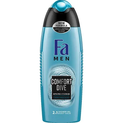 Fa Men Comfort Dive, 2 in1 Shower Gel Hair - Body (Żel pod prysznic)