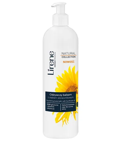 Lirene Dermoprogram Natural Collection, Odżywczy balsam z olejkiem słonecznikowym