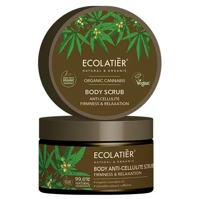 Ecolatier Organic Cannabis, Anti-Cellulite Body Scrub (Antycellulitowy peeling do ciała)