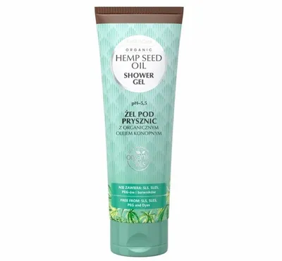 GlySkinCare Organic Hemp Seed Oil Shower Gel (Żel pod prysznic z organicznym olejem konopnym)