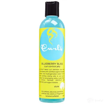 Curls Blueberry Bliss, Curl Control Jelly (Delikatny żel do loków i fal)