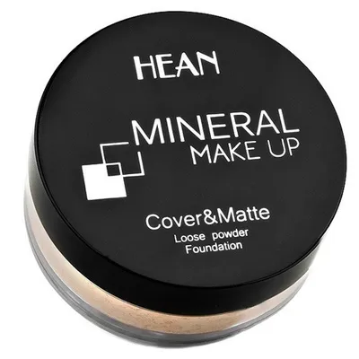 Hean Mineral Make - up, Cover & Matte Loose Powder Foundation (Podkład mineralny)