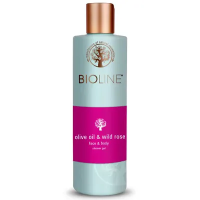 Bioline Olive Oil & Wild Rose,  Face & Body Shower Gel (Żel pod prysznic i do mycia twarzy)