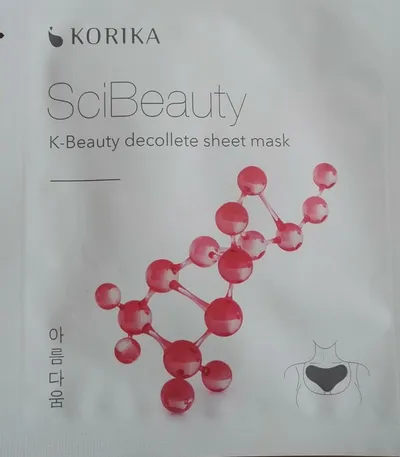 Korika SciBeauty, K-Beauty  Decolette Sheet Mask (Maseczka płócienna przeciw zmarszczkom na dekolcie)