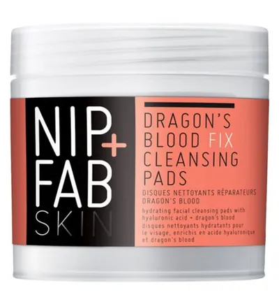 Nip+Fab Dragon's Blood Fix, Cleansing Pads (Płatki oczyszczające do twarzy)