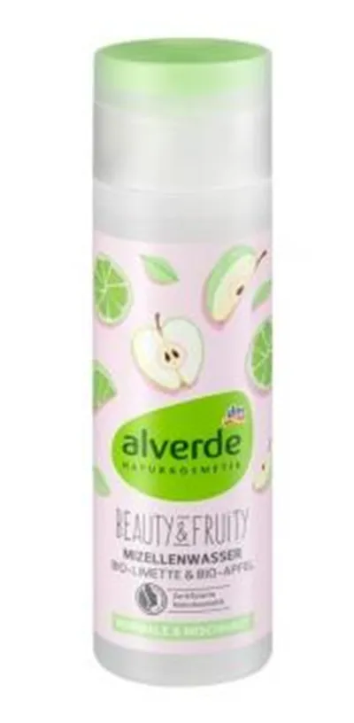 Alverde Beauty & Fruity, Mizellen Wasser Bio-Limette & Bio-Apfel (Płyn micelarny dla cery normalnej i mieszanej)