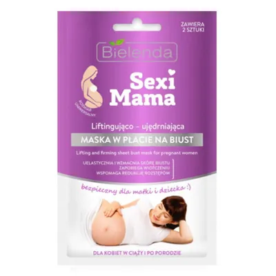 Bielenda Sexi Mama, Liftingująco - ujędrniająca maska w płachcie na biust