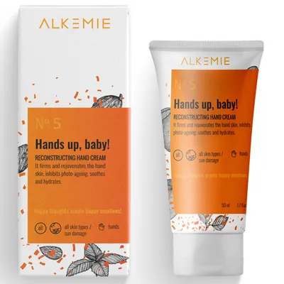 Alkmie Sun For Everyone, No. 5 Hands up Baby!, Reconstructing Hand Cream (Rekonstruujący krem do dłoni)