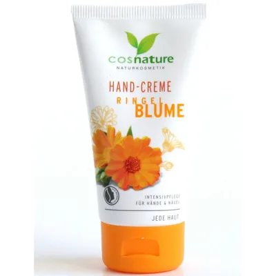 Cosnature Ringelblume, Handcreme (Naturalny ochronny krem do rąk z nagietkiem)