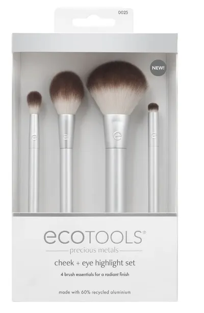 EcoTools Cheek & Eye Highlighting Set (Zestaw pędzli do twarzy i oczu)