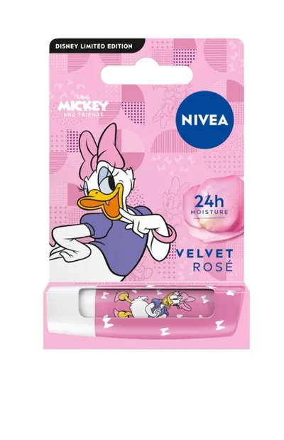 Nivea Nivea x Disney, Daisy Duck , Velvet Rose Lip Balm (Pomadka ochronna do ust)