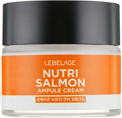 Lebelage Nutri Salmon Ampule Cream (Ampułkowy krem do twarzy z olejem z łososia)