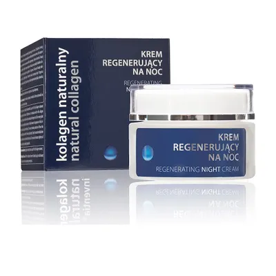 Colway Natural Collagen, Krem regenerujący na noc