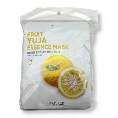 Lebelage Fruit Yuja Essence Mask (Maska do twarzy w płachcie z ekstraktem z owoców yuzu)
