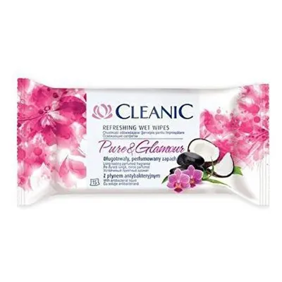 Cleanic Pure & Glamour Refreshing Wet Wipes (Pure & Glamour Chusteczki odświeżające)