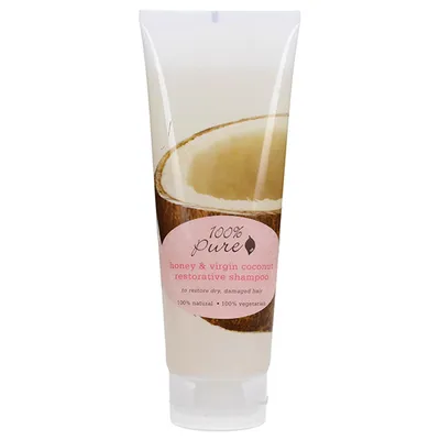100% Pure Honey & Virgin Coconut Restorative Shampoo (Szampon odbudowujący z miodem i kokosem)