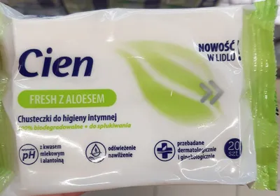 Cien Chusteczki do higieny intymnej z aloesem `Fresh`