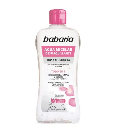 Babaria Natural Cosmetics Rosa Mosqueta Micellar Water (Płyn micelarny z róży piżmowej)