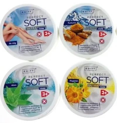 Editt Cosmetics Perfect Ultra Soft, Krem intensywnie nawilżający i regenerujący do pielęgnacji twarzy i ciała  (różne rodzaje)