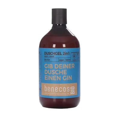 Benecos BIO, Duschel 2in1 Gib Deiner Dusche Einen Gin (Żel pod prysznic i szampon)