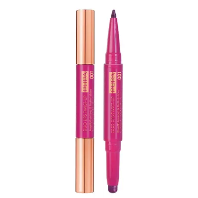 PUPA Material Luxury, Duo Lips Twist Up (Dwustronna szminka w kredce do ust)