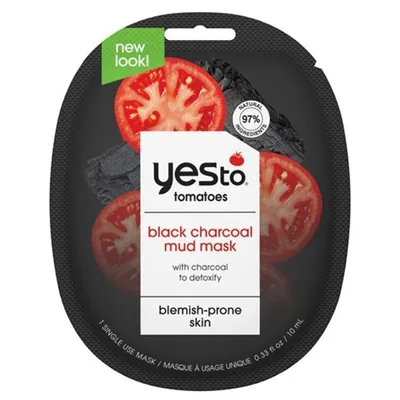 Yes To Tomatoes, Detoxifying Charcoal Mud Mask (Detoksykująca maseczka błotna)