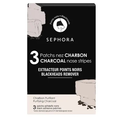 Sephora Collection, Charcoal Nose Stripes (Plastry na nos z węglem)
