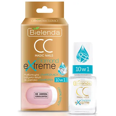 Bielenda CC Magic Nails, Diamond Extreme (Multifunkcyjna utwardzająca odżywka - serum do paznokci 10 w 1)