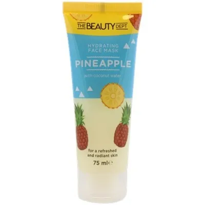 The Beauty Dept. Hydrating Face Mask  Pineapple with Coconut Water (Wygładzająca maseczka do twarzy)