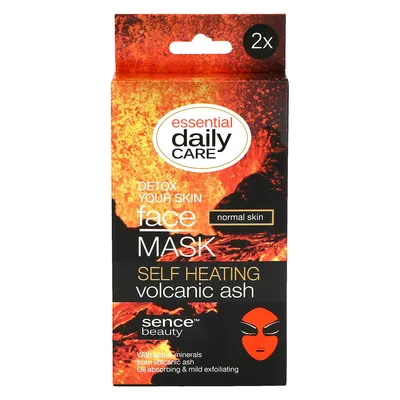 Sence Beauty Essential Daily Care, Face Mask Self Heathing Volcanic Ash (Maseczka do twarzy na bazie popiołu wulkanicznego)