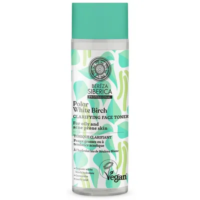 Natura Siberica Polar White Birch, Purifying Face Toner (Oczyszczający tonik do skóry tłustej oraz z tendencją do powstawania trądziku)
