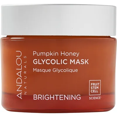 Andalou Naturals Pumpkin Honey, Glycolic Mask (Rozświetlająca maseczka do twarzy)