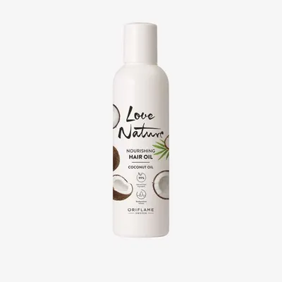 Oriflame Love Nature, Nourishing Hair Oil Coconut Oil (Odżywczy olejek do włosów z olejkiem kokosowym)