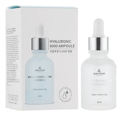 The Skin House Hyaluronic 6000 Ampoule Deep Moisturizing (Serum do twarzy z kwasem hialuronowym)
