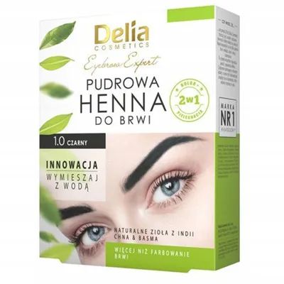 Delia Eyebrow Expert, Henna pudrowa 2 w 1