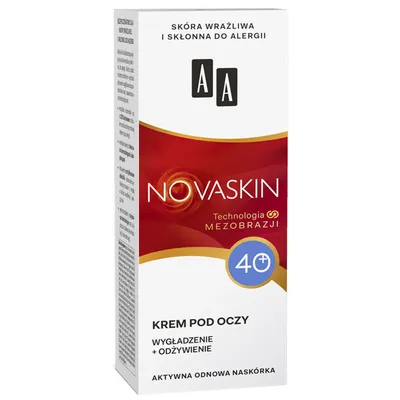 AA Novaskin,  Krem pod oczy 40+ 'Wygładzenie + odżywienie'