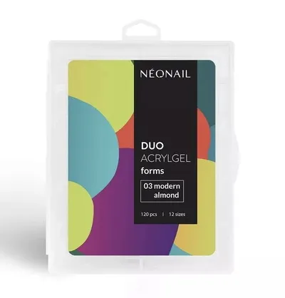 NeoNail Duo Acrylgel Forms 03 Modern Almound (Formy górne do przedłużania paznokci 03 Migdał Współczesny)